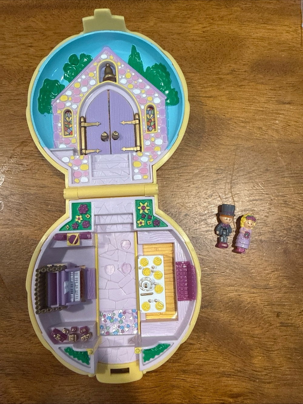 Polly Pocket Bluebird 1989 Vintage, Nancy's Wedding Day, With Two Figures